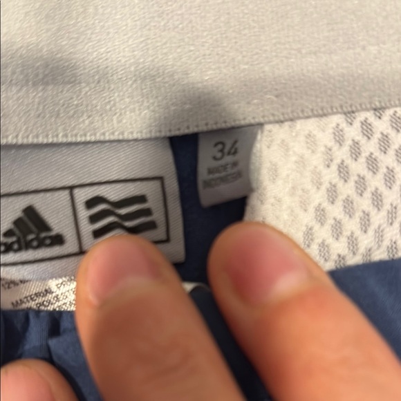 Adidas Navy Golf Shorts - Picture 3 of 8